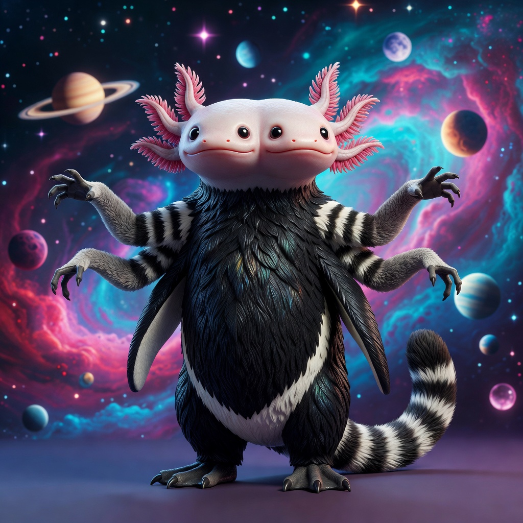 AxolotlAxolotlPenguinLemur